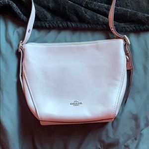 USED COACH cross-body bag in rose pink